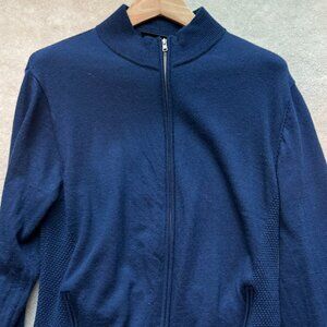 GoLite 100% Merino Wool Cardigan Full Zip - Men's Large Dark Blue